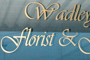 Vinyl window lettering gold image